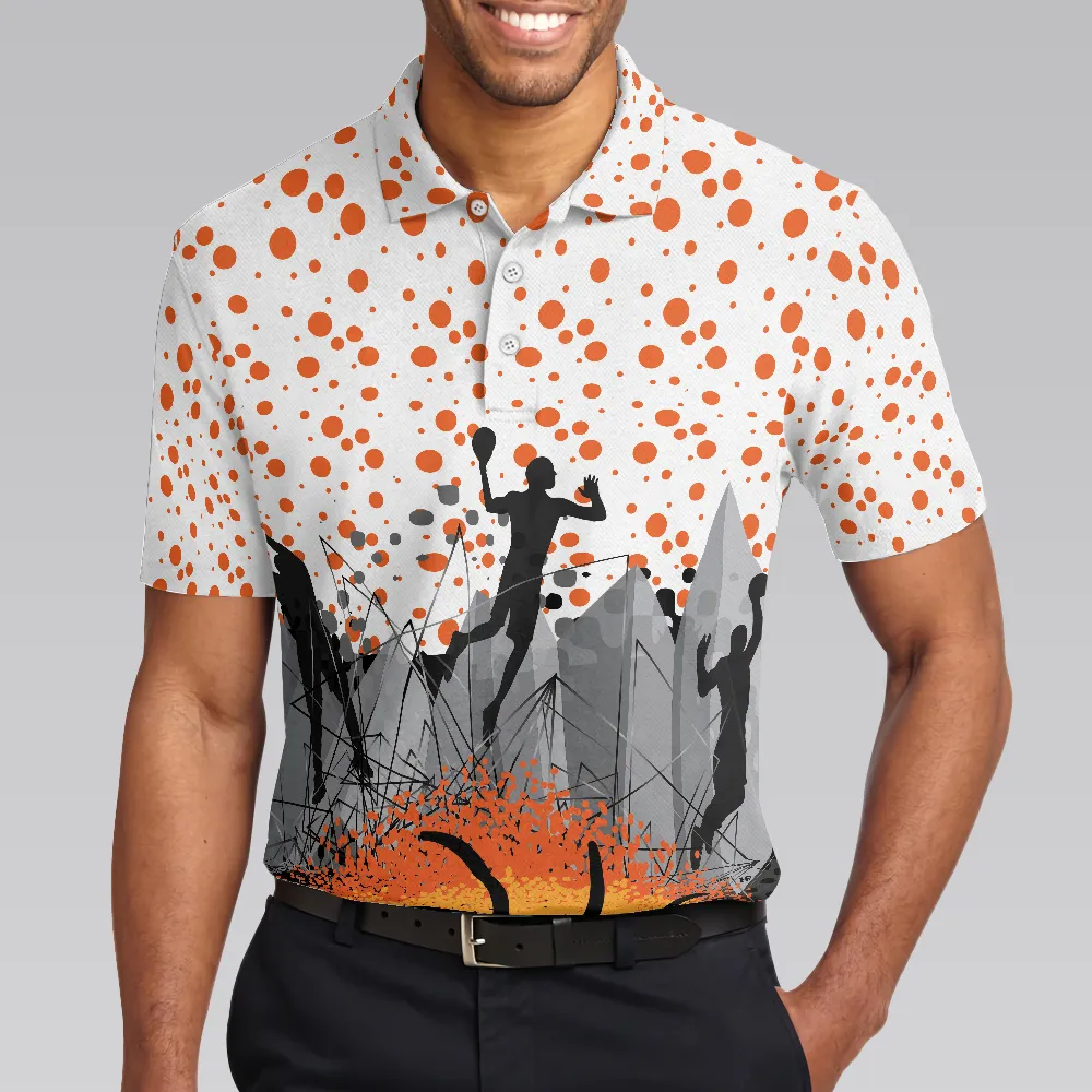 3D Basketball Sporty Pattern Polo Shirt, Best Basketball Themed Polo Style Shirt For Adults, Basketball Gift Idea