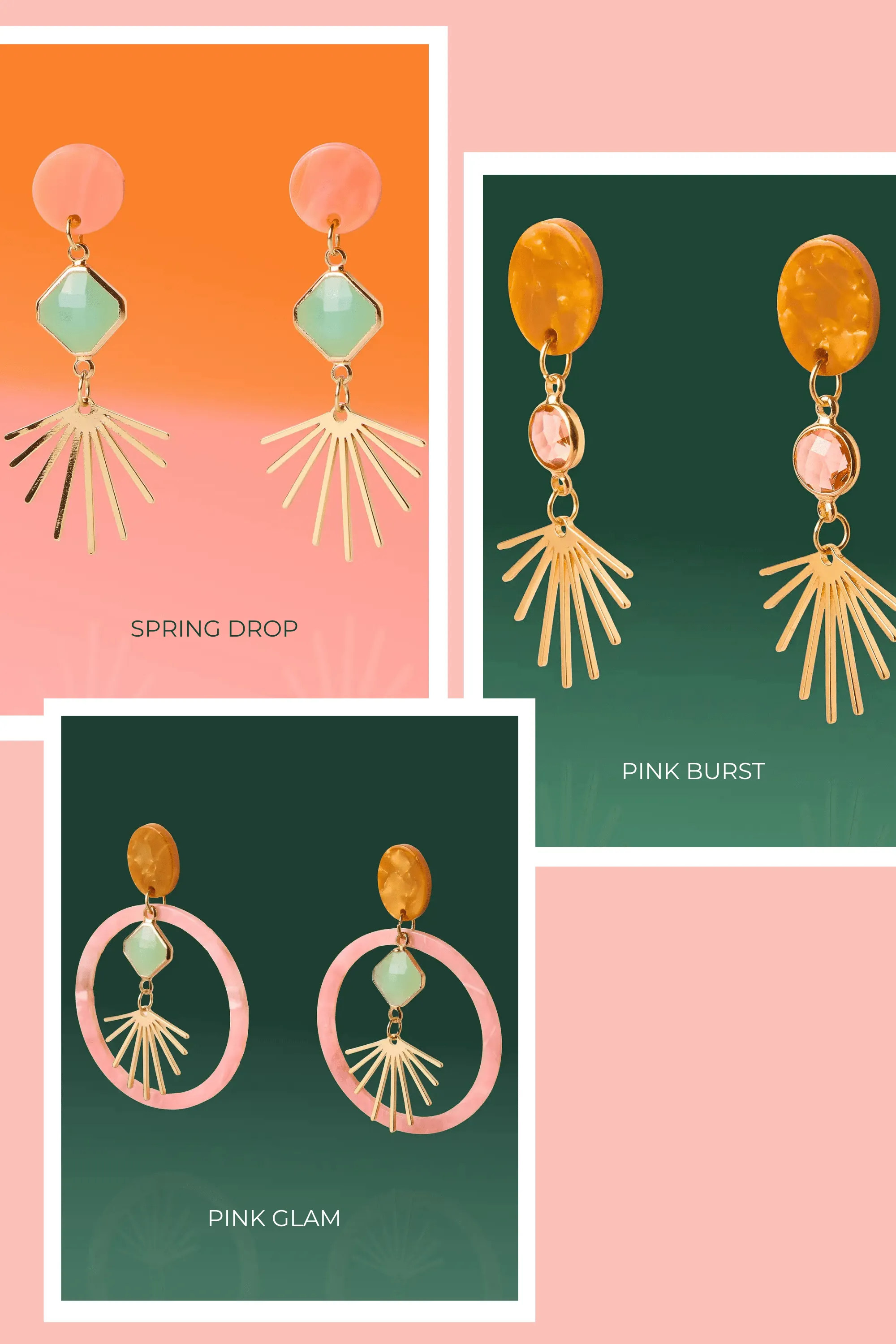 Abstract Drop Earrings - 3 Styles