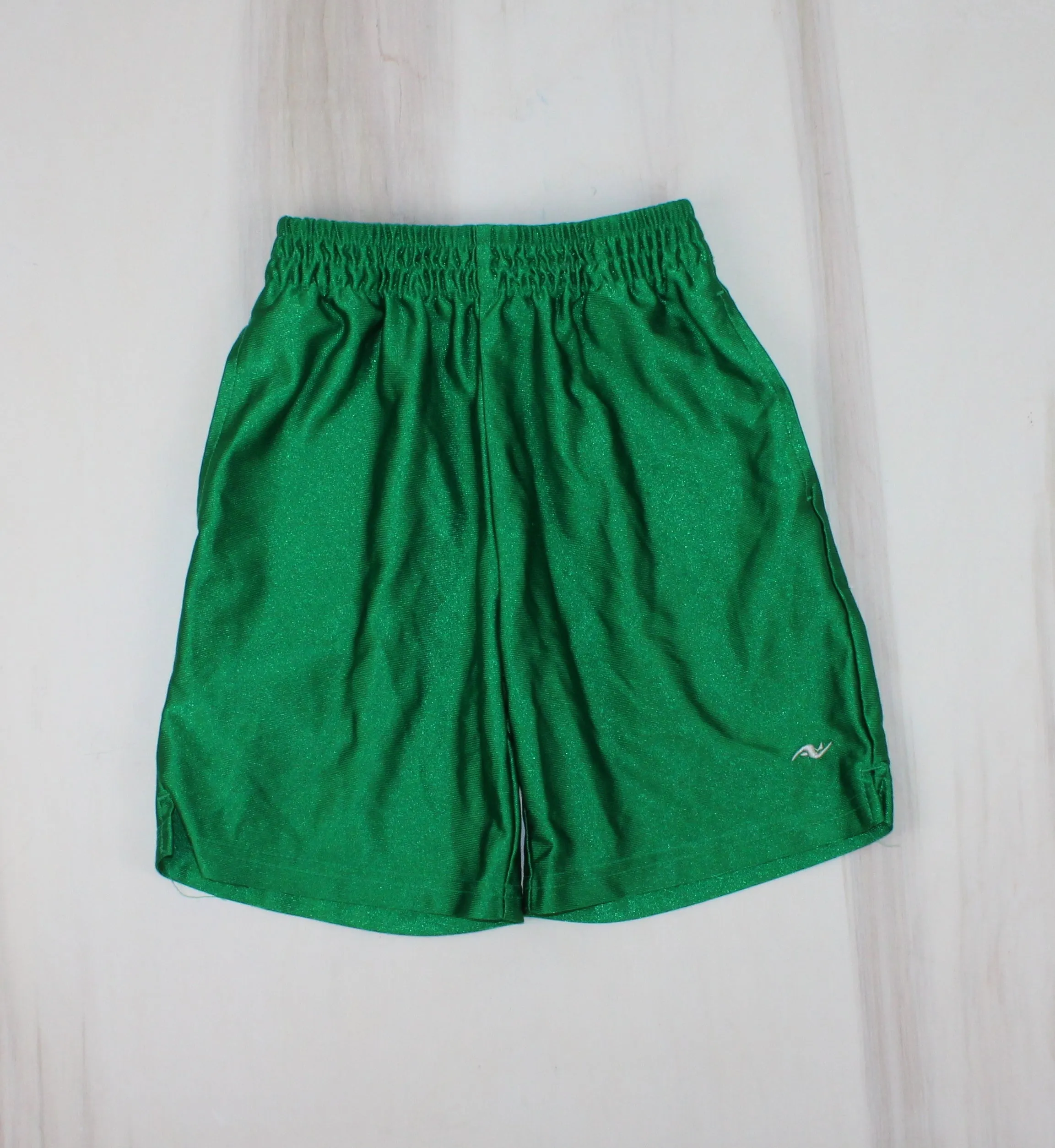 ATHLETIC WORKS GREEN SHORTS 4-5Y PRE-LOVED