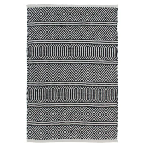 Geo Black - 2' x 3'
