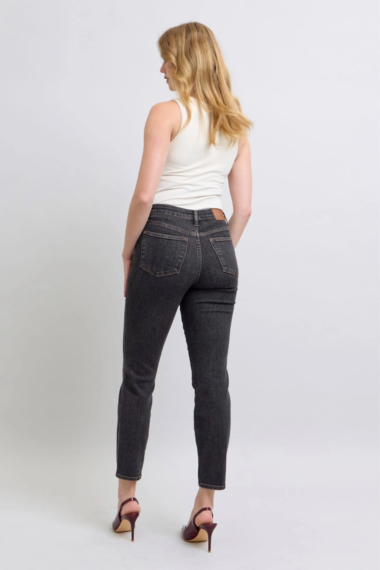 Judy Blue Slim Leg Denim - Black Wash