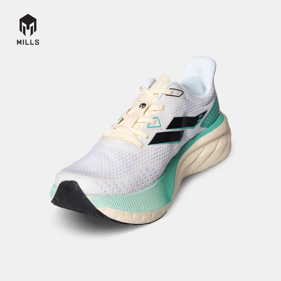 MILLS SEPATU LARI RUNNING SHOES ENERSTRIKE ZENITH WINTER.WHITE/WHITE/GREEN 9104304