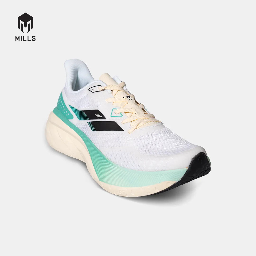 MILLS SEPATU LARI RUNNING SHOES ENERSTRIKE ZENITH WINTER.WHITE/WHITE/GREEN 9104304
