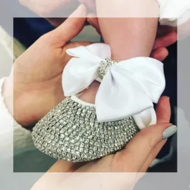 Newborn Bow Crystal Shoes