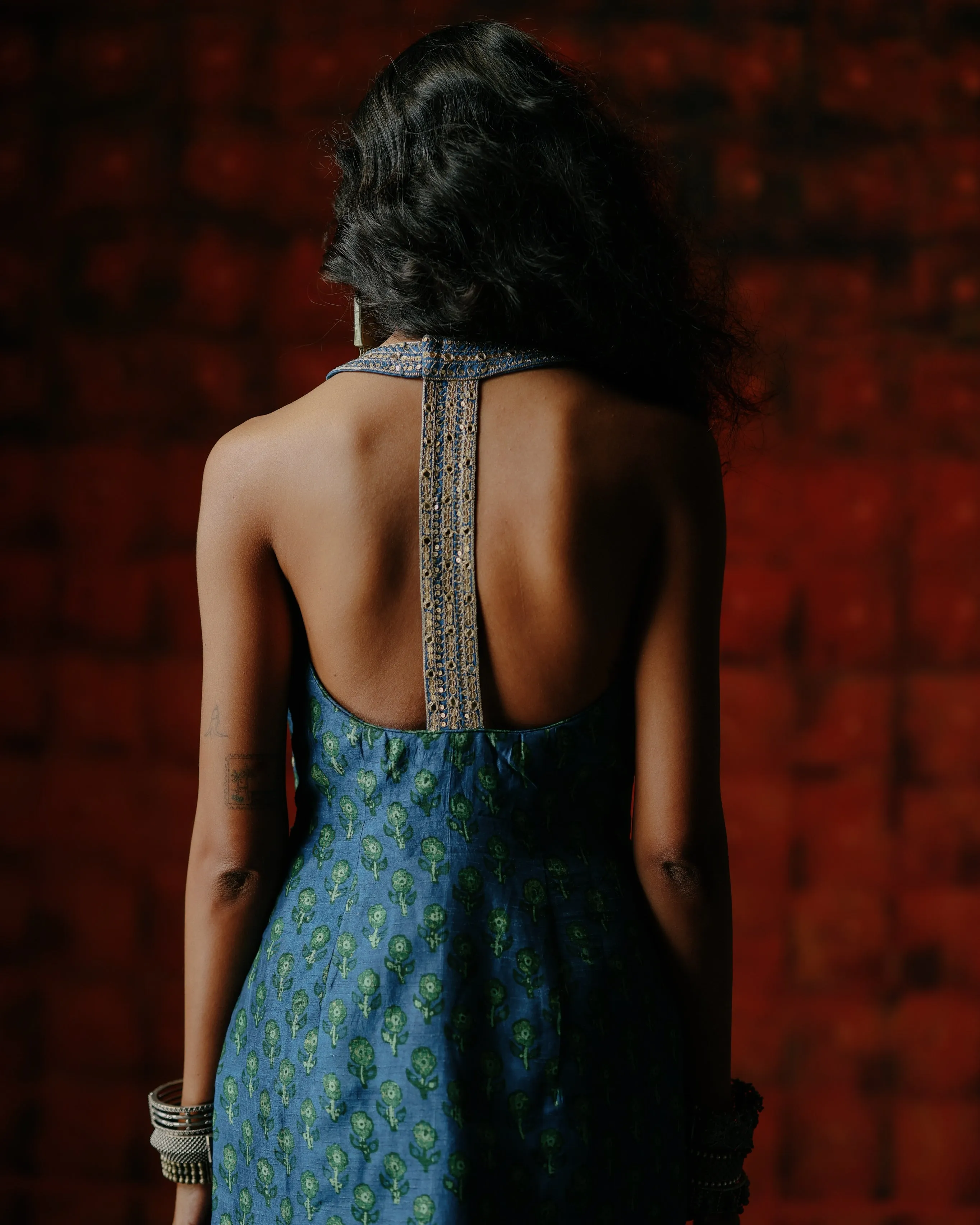 Rima Indigo Sharara Set