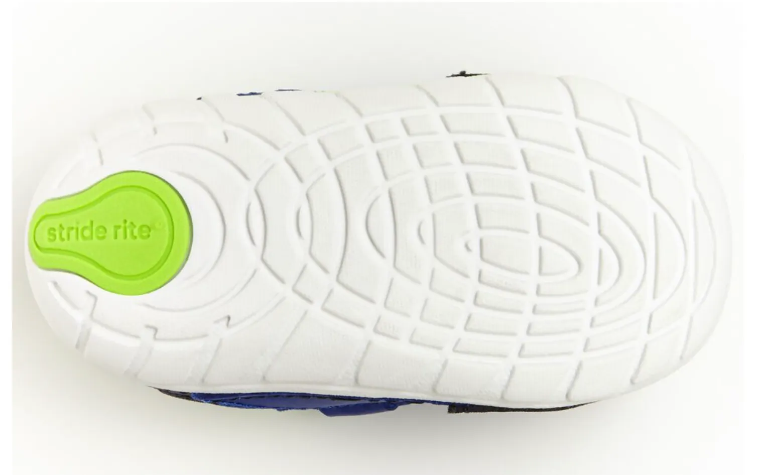 Stride Rite Navy/Lime Rhett Soft Motion Baby Sneaker