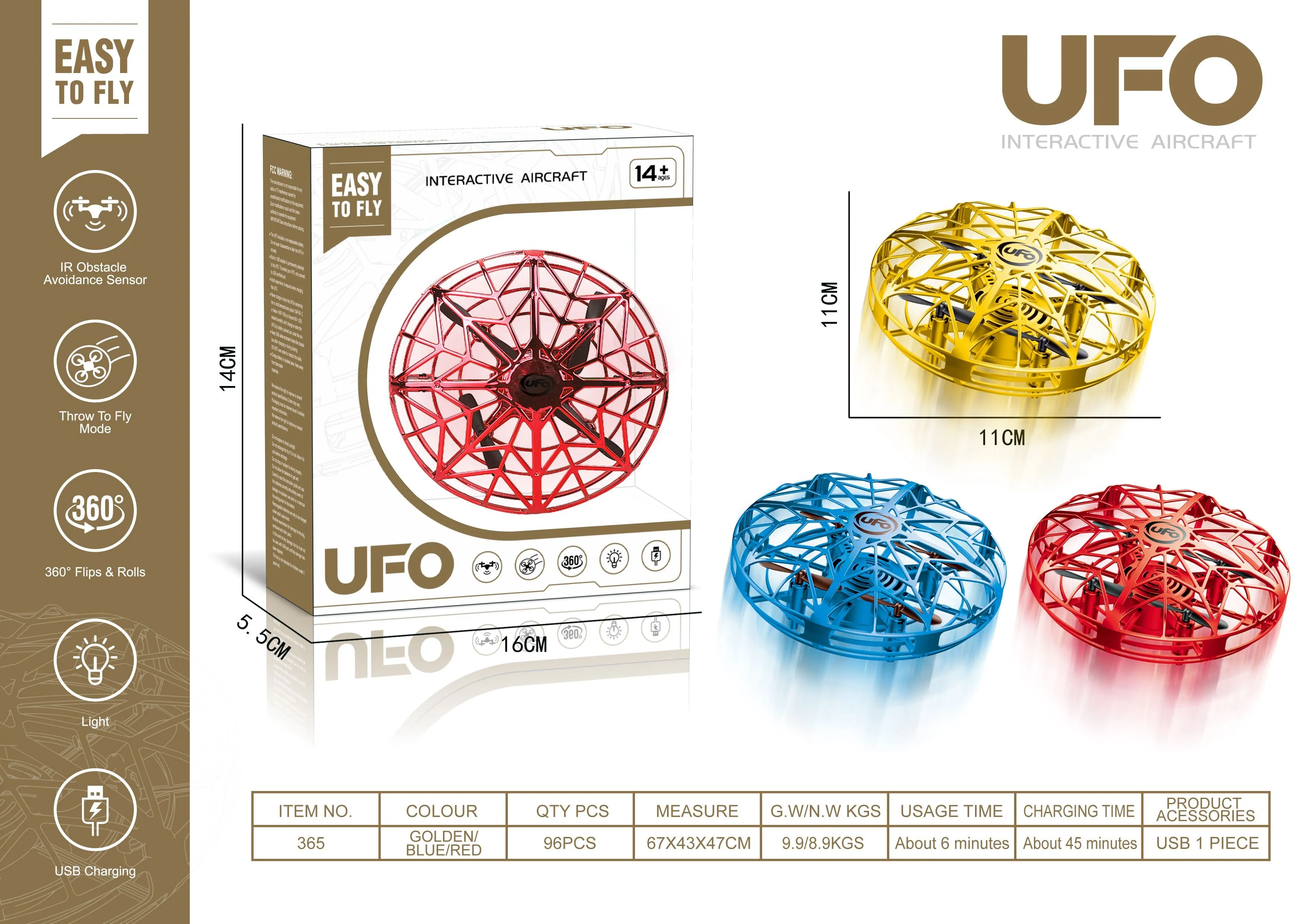 UFO JELLYFISH DRONE ASSORTED STYLES