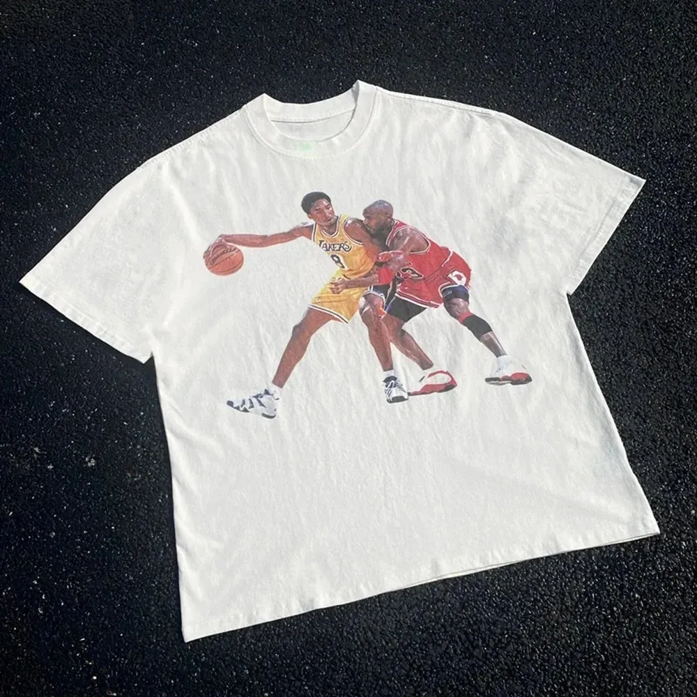 Vintage-Style Basketball Legends Graphic Tee